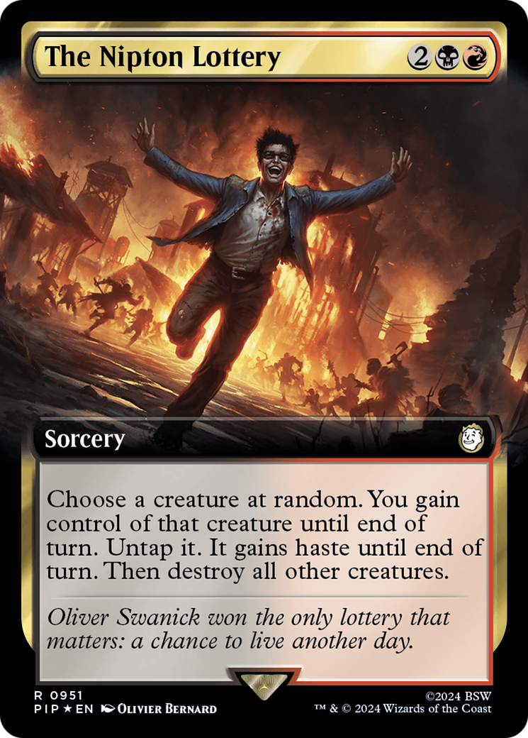 The Nipton Lottery (Extended Art) (Surge Foil) [Fallout] | Tacoma Games