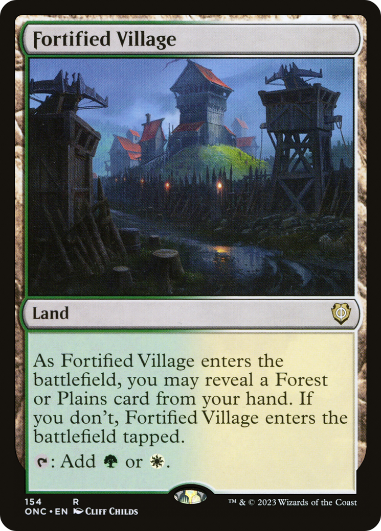 Fortified Village [Phyrexia: All Will Be One Commander] | Tacoma Games