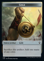 Gold // Dragon Double-Sided Token [Commander Legends: Battle for Baldur's Gate Tokens] | Tacoma Games