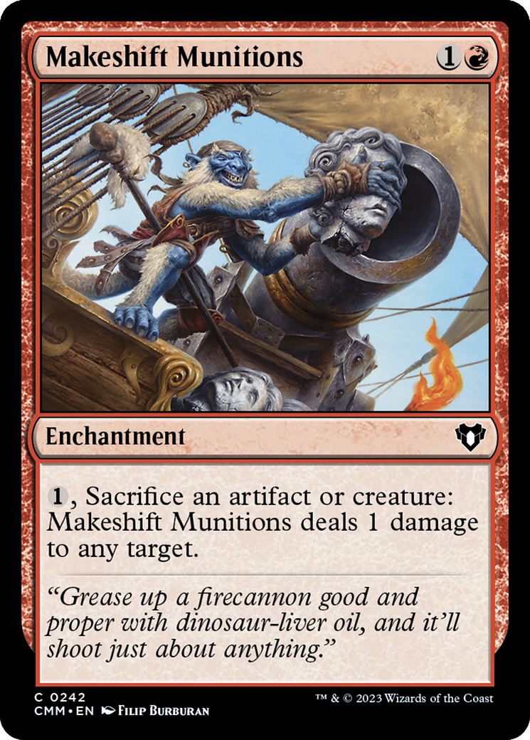 Makeshift Munitions [Commander Masters] | Tacoma Games