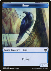 Elf Warrior // Bird Double-Sided Token [Kaldheim Tokens] | Tacoma Games