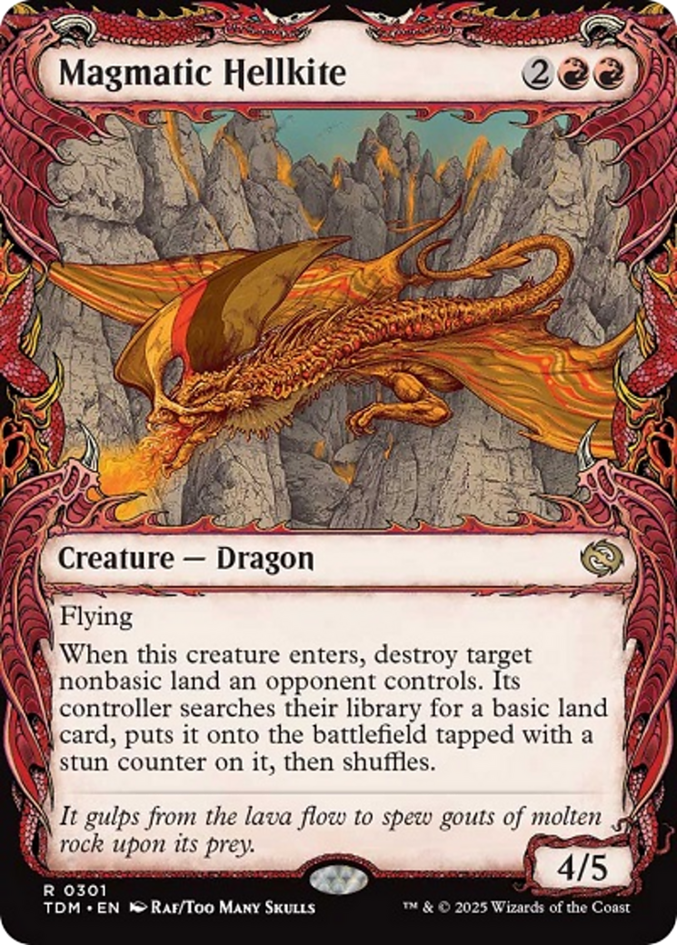 Magmatic Hellkite (Showcase) [Tarkir: Dragonstorm] | Tacoma Games