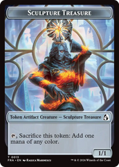 Sculpture Treasure // Beast Double-Sided Token [Reality Fracture Tokens] | Tacoma Games
