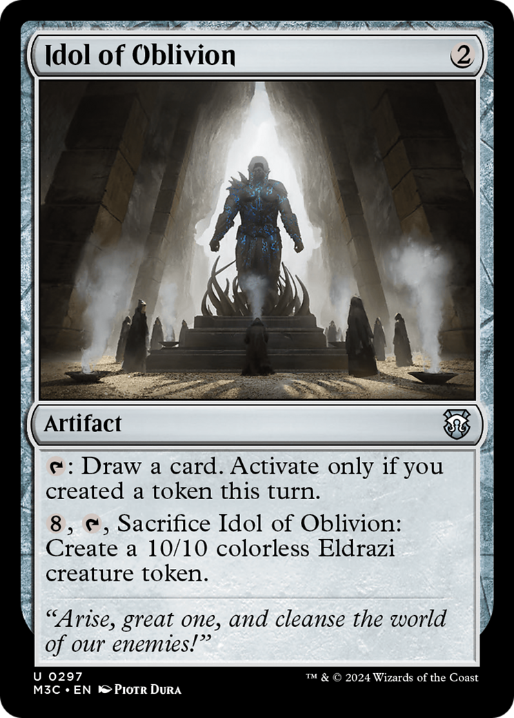 Idol of Oblivion (Ripple Foil) [Modern Horizons 3 Commander] | Tacoma Games