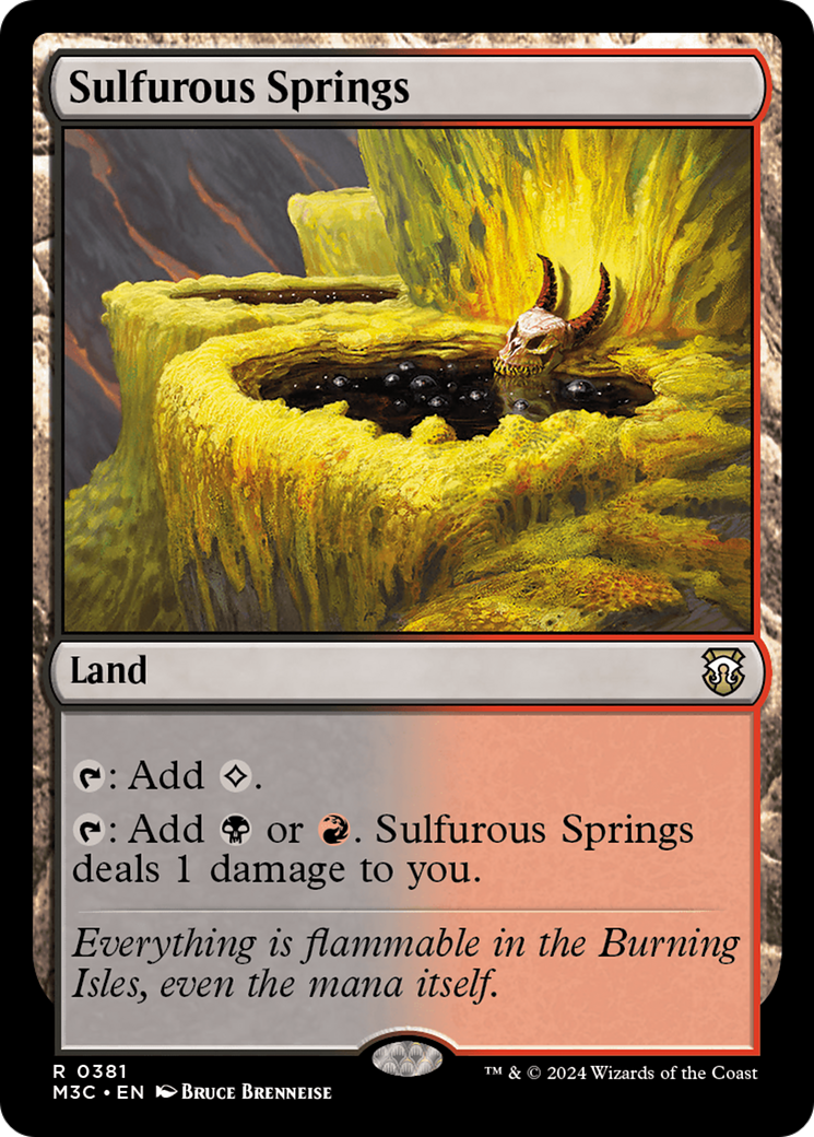 Sulfurous Springs (Ripple Foil) [Modern Horizons 3 Commander] | Tacoma Games