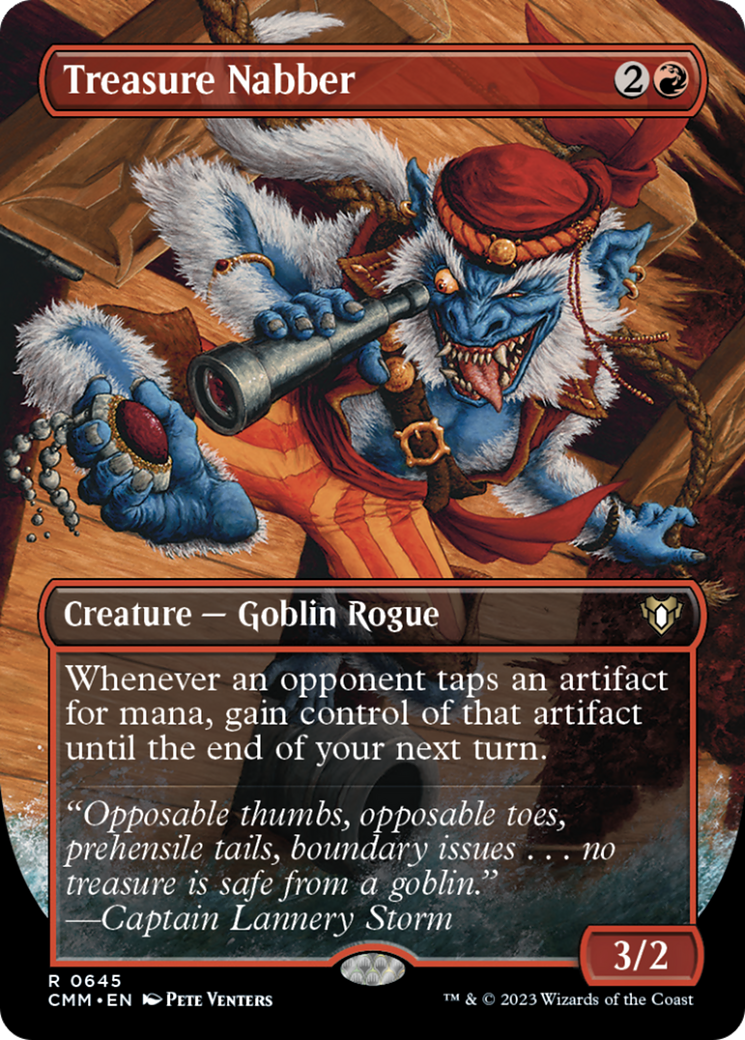 Treasure Nabber (Borderless Alternate Art) [Commander Masters] | Tacoma Games