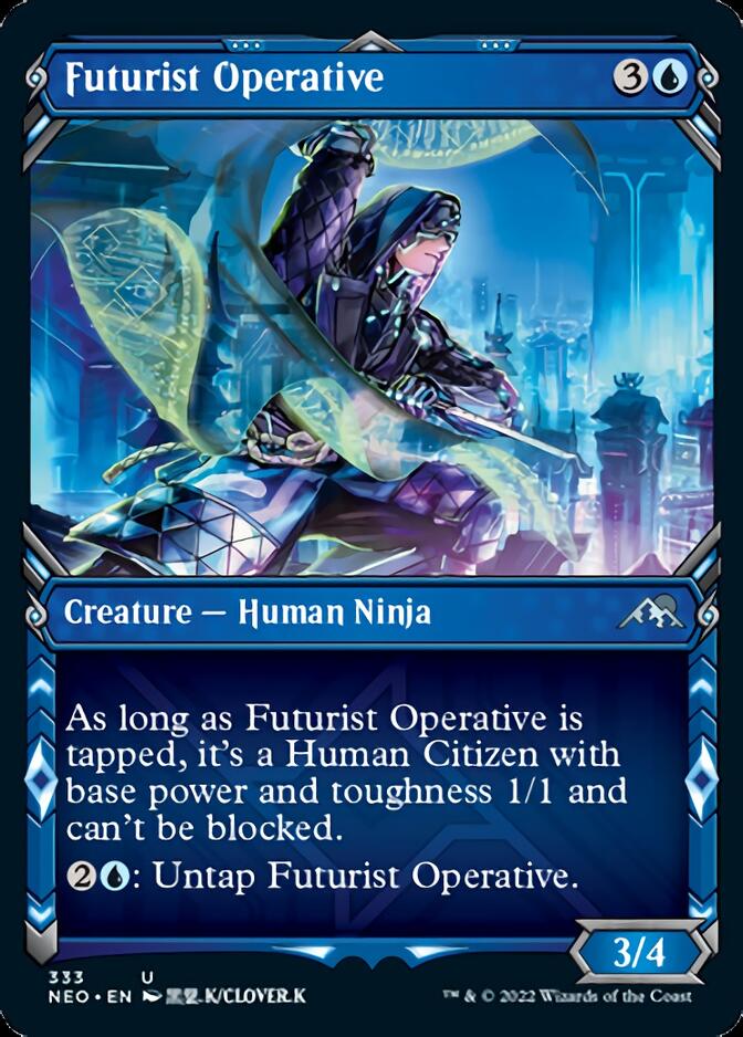 Futurist Operative (Showcase Ninja) [Kamigawa: Neon Dynasty] | Tacoma Games