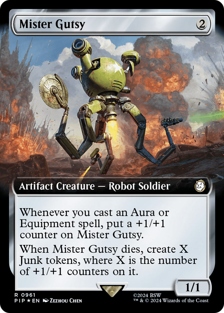 Mister Gutsy (Extended Art) (Surge Foil) [Fallout] | Tacoma Games