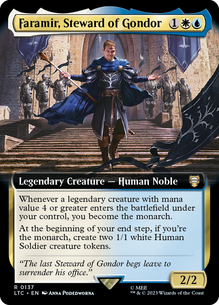 Faramir, Steward of Gondor (Extended Art) [The Lord of the Rings: Tales of Middle-Earth Commander] | Tacoma Games