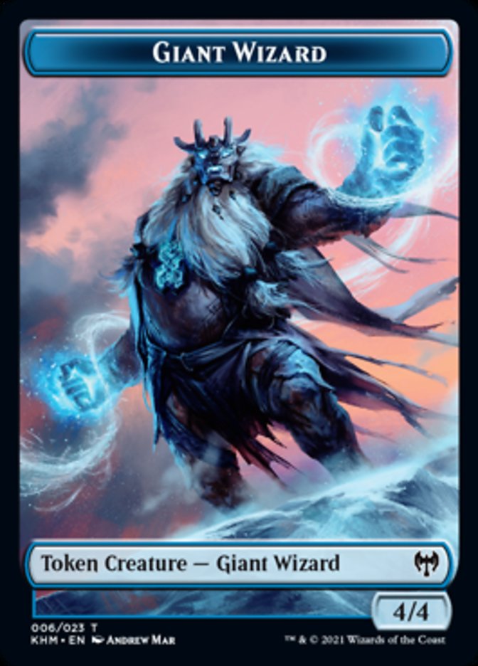 Giant Wizard Token [Kaldheim Tokens] | Tacoma Games