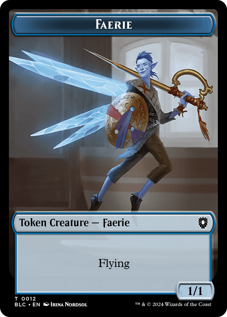 Spirit // Faerie Double-Sided Token [Bloomburrow Commander Tokens] | Tacoma Games