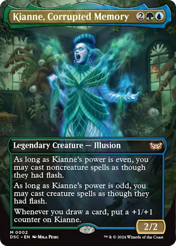 Kianne, Corrupted Memory (Borderless) [Duskmourn: House of Horror Commander] | Tacoma Games