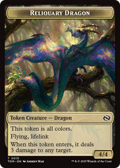 Reliquary Dragon // Dragon (0011) Double-Sided Token [Tarkir: Dragonstorm Tokens] | Tacoma Games