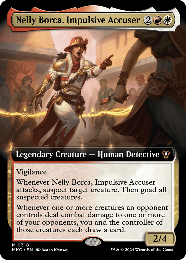 Nelly Borca, Impulsive Accuser (Extended Art) [Murders at Karlov Manor Commander] | Tacoma Games