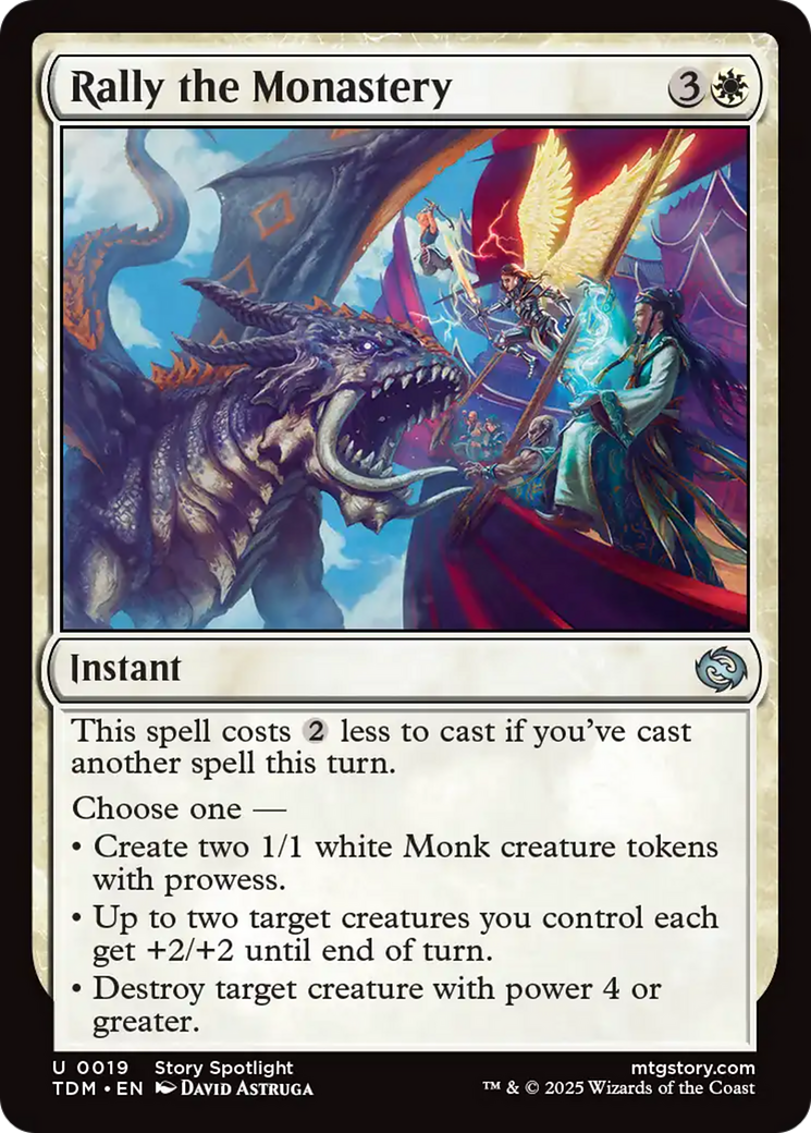 Rally the Monastery [Tarkir: Dragonstorm] | Tacoma Games