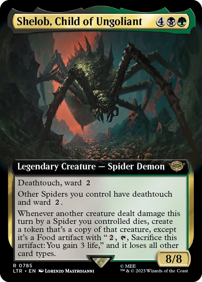 Shelob, Child of Ungoliant (Extended Art) (Surge Foil) [The Lord of the Rings: Tales of Middle-Earth] | Tacoma Games