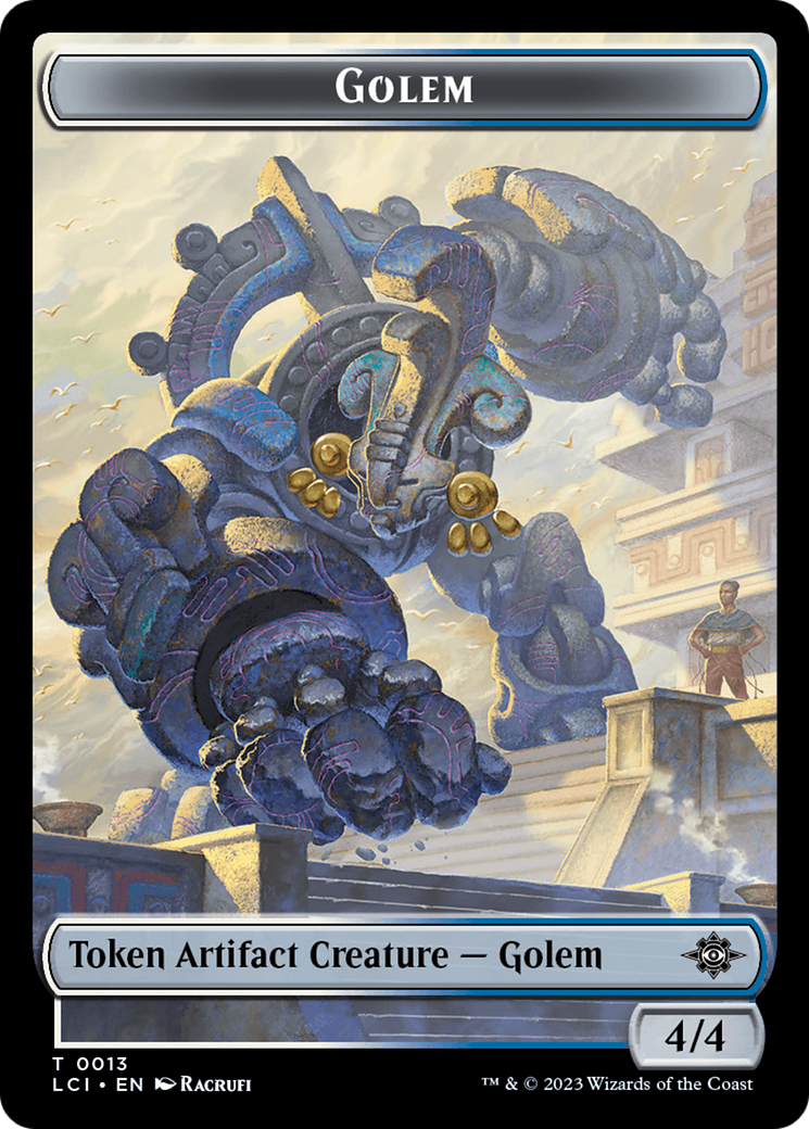 Gnome // Golem Double-Sided Token [The Lost Caverns of Ixalan Tokens] | Tacoma Games