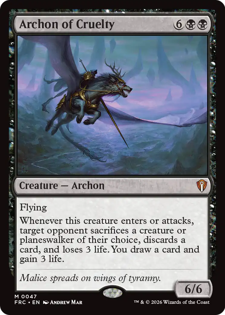 Archon of Cruelty [Reality Fracture Commander] | Tacoma Games