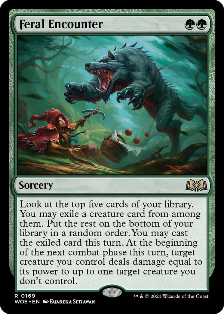 Feral Encounter [Wilds of Eldraine] | Tacoma Games