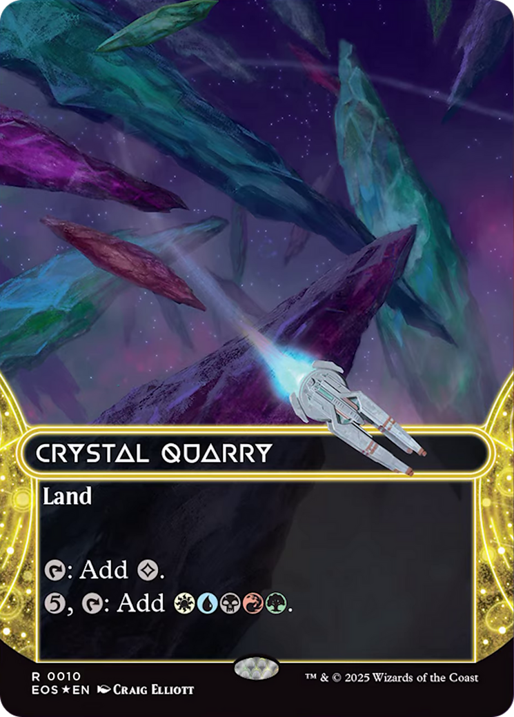 Crystal Quarry (0010) (Borderless) [Edge of Eternities: Stellar Sights] | Tacoma Games