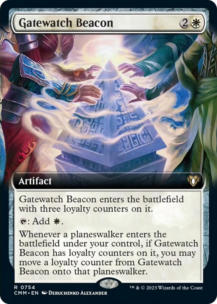 Gatewatch Beacon (Extended Art) [Commander Masters] | Tacoma Games
