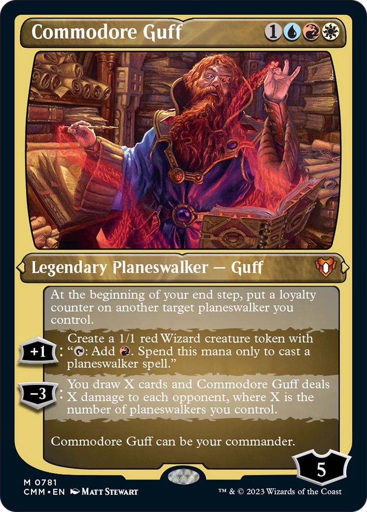 Commodore Guff (Display Commander) (Foil Etched) [Commander Masters] | Tacoma Games