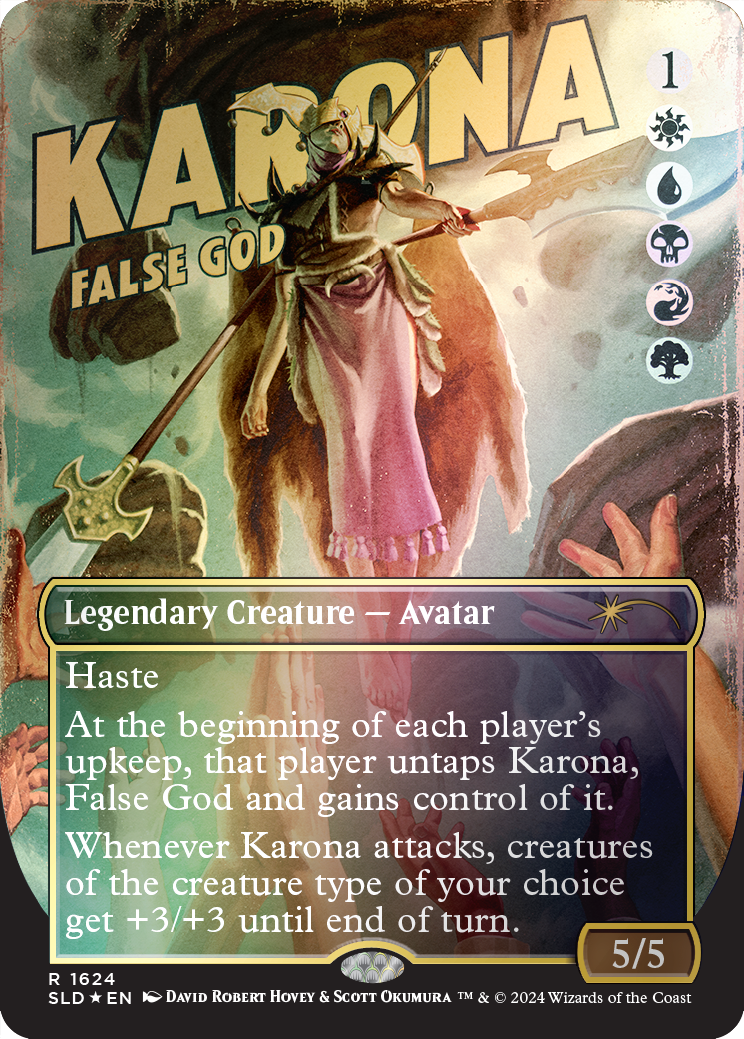 Karona, False God (Rainbow Foil) [Secret Lair Drop Series] | Tacoma Games