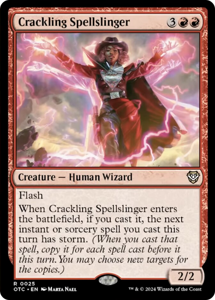 Crackling Spellslinger [Outlaws of Thunder Junction Commander] | Tacoma Games