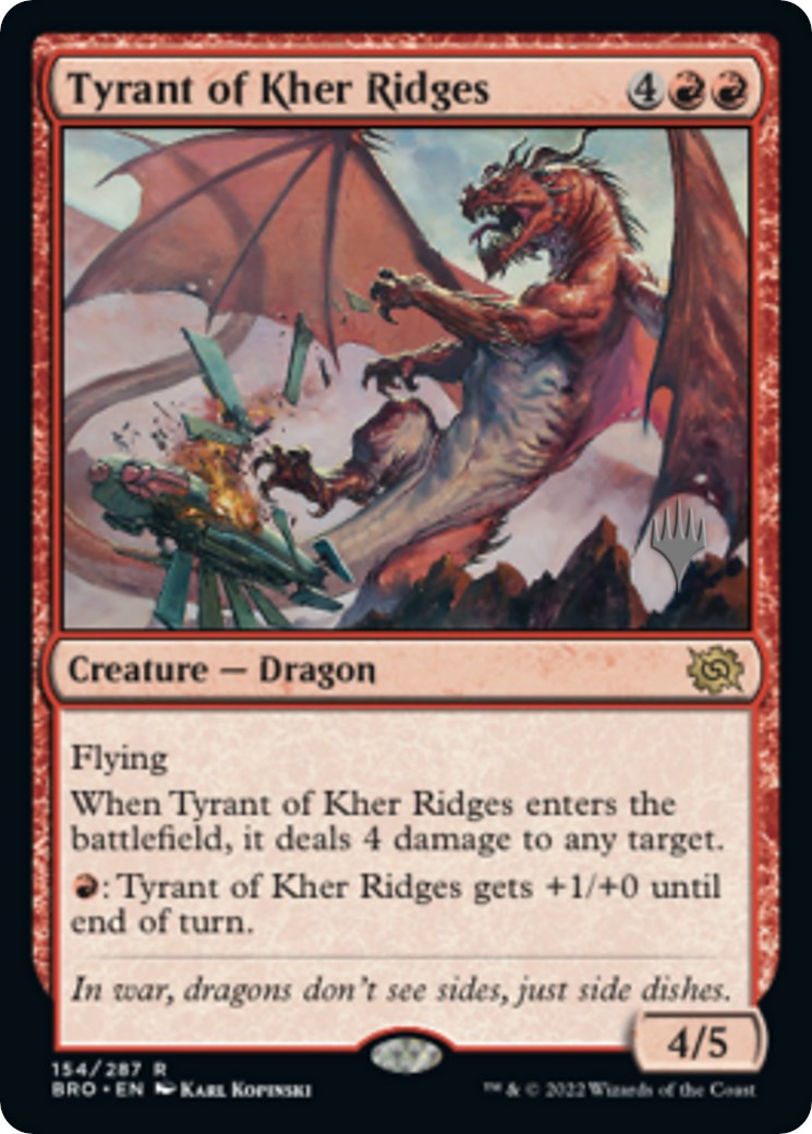 Tyrant of Kher Ridges (Promo Pack) [The Brothers' War Promos] | Tacoma Games