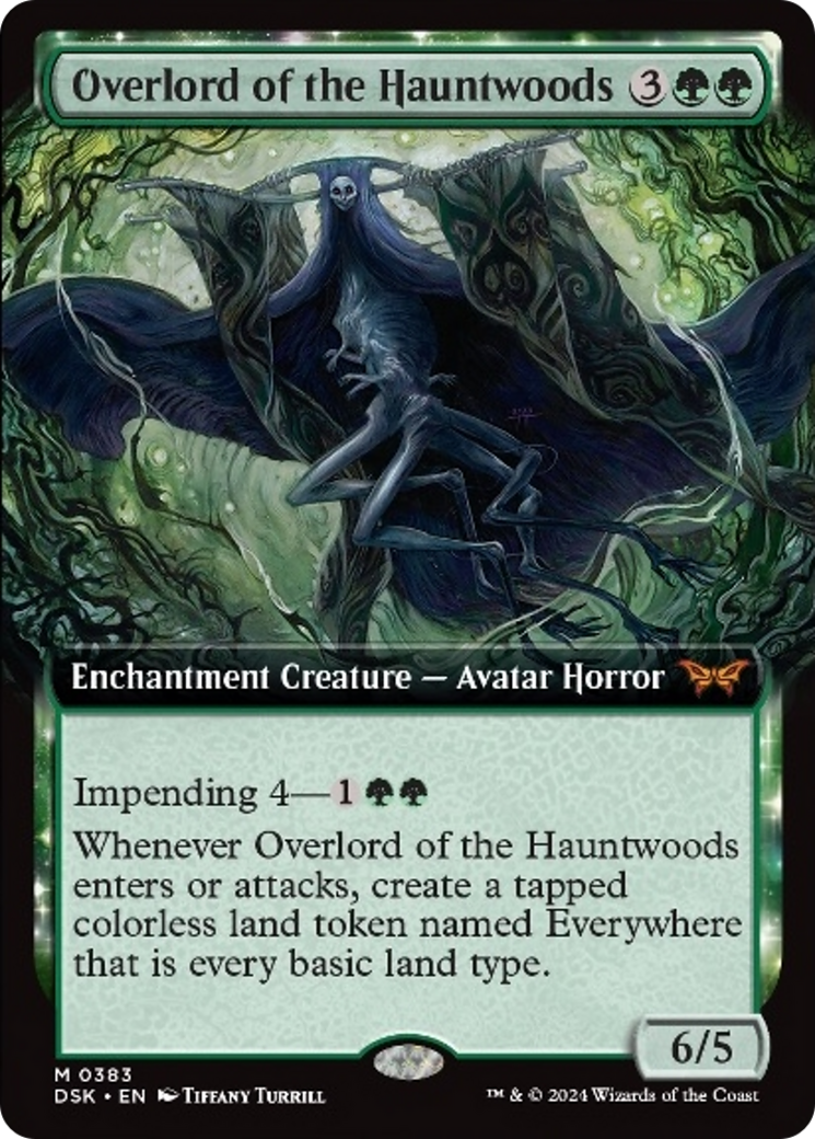 Overlord of the Hauntwoods (Extended Art) [Duskmourn: House of Horror] | Tacoma Games