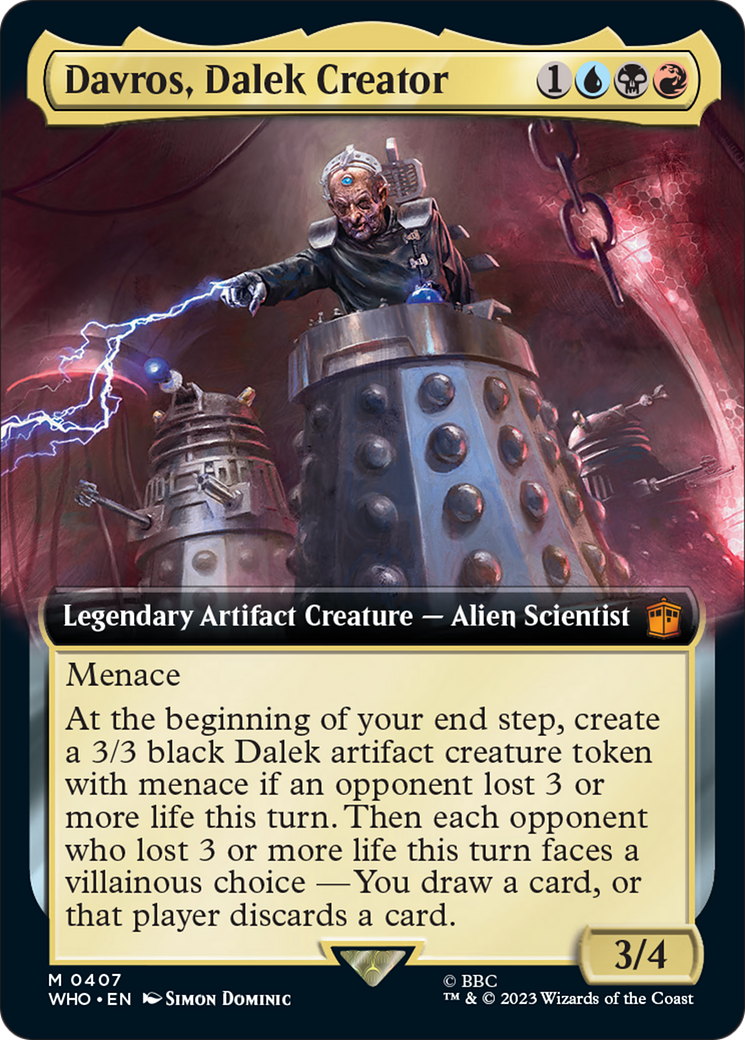 Davros, Dalek Creator (Extended Art) [Doctor Who] | Tacoma Games