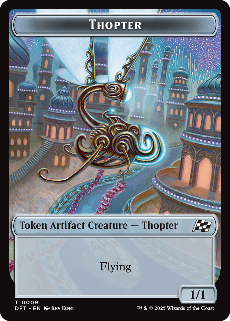 Thopter (0009) // Treasure Double-Sided Token [Aetherdrift Tokens] | Tacoma Games