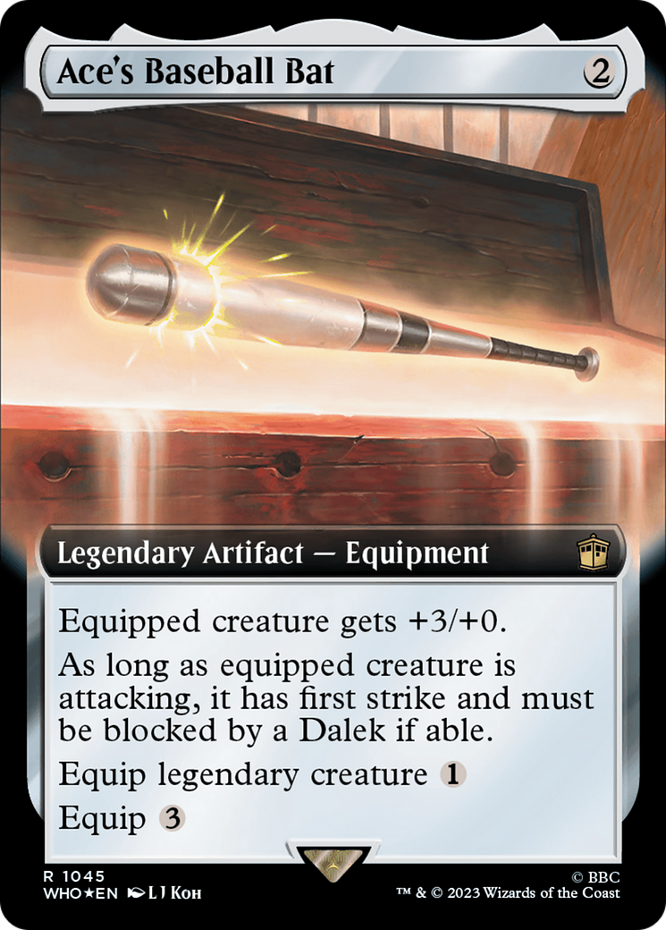 Ace's Baseball Bat (Extended Art) (Surge Foil) [Doctor Who] | Tacoma Games