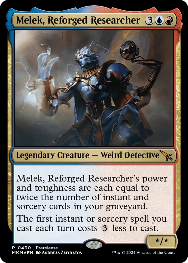 Melek, Reforged Researcher [Murders at Karlov Manor Prerelease Promos] | Tacoma Games