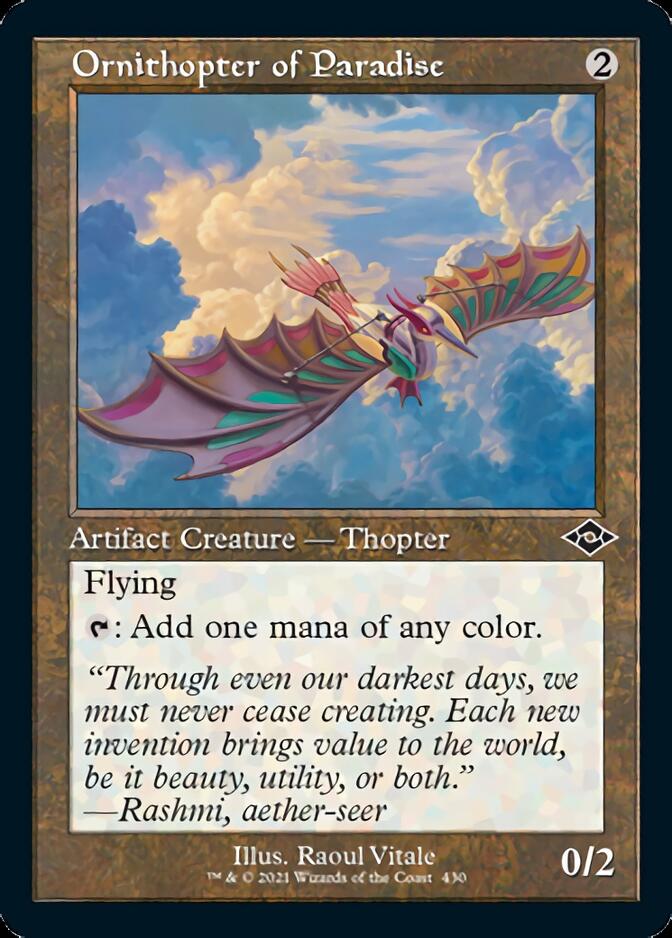 Ornithopter of Paradise (Retro Foil Etched) [Modern Horizons 2] | Tacoma Games