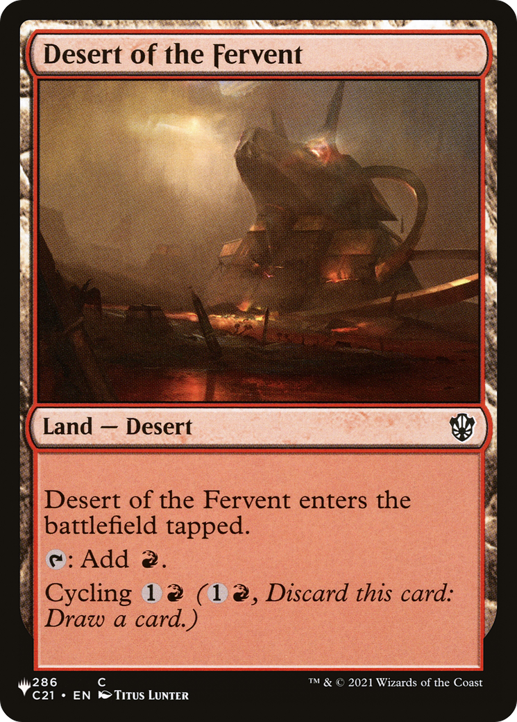 Desert of the Fervent [The List Reprints] | Tacoma Games