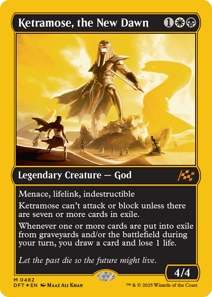 Ketramose, the New Dawn (First-Place Foil) [Aetherdrift] | Tacoma Games