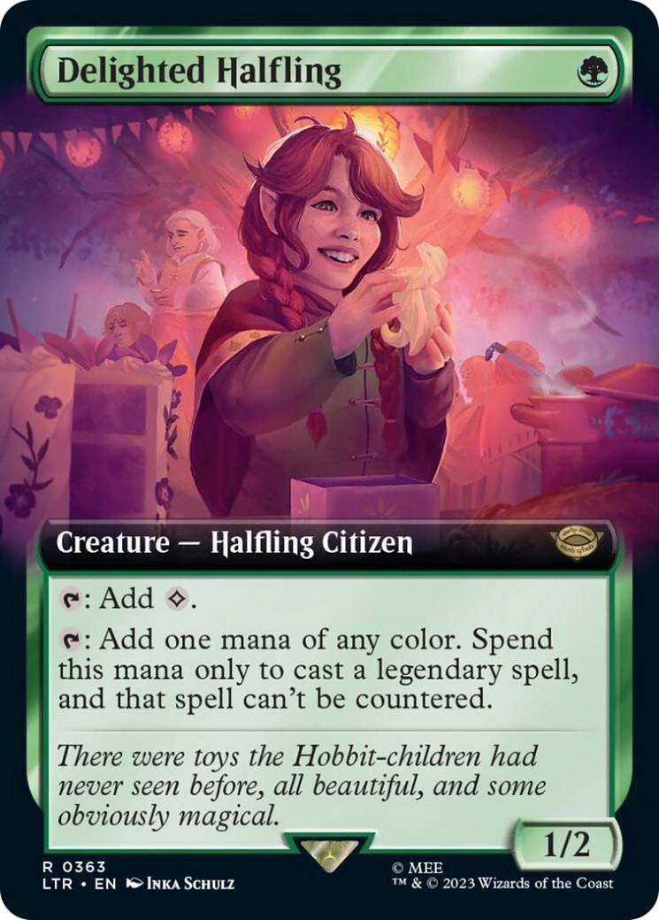 Delighted Halfling (Extended Art) [The Lord of the Rings: Tales of Middle-Earth] | Tacoma Games