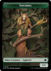 Squirrel // Darkstar Augur Double-Sided Token [Bloomburrow Tokens] | Tacoma Games