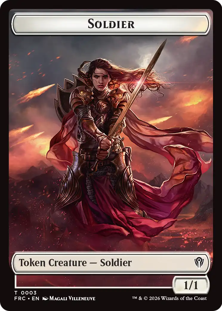 Soldier // Shark Double-Sided Token [Reality Fracture Commander Tokens] | Tacoma Games
