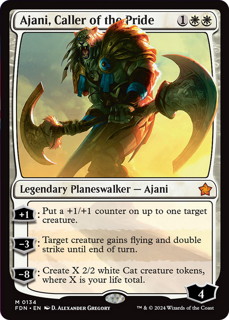 Ajani, Caller of the Pride [Foundations] | Tacoma Games