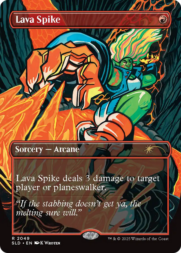 Lava Spike (2049) (Rainbow Foil) [Secret Lair Drop Series] | Tacoma Games