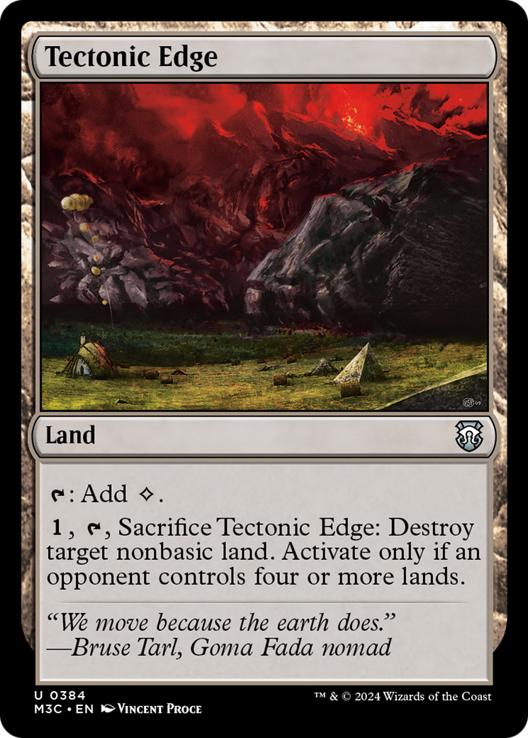 Tectonic Edge (Ripple Foil) [Modern Horizons 3 Commander] | Tacoma Games