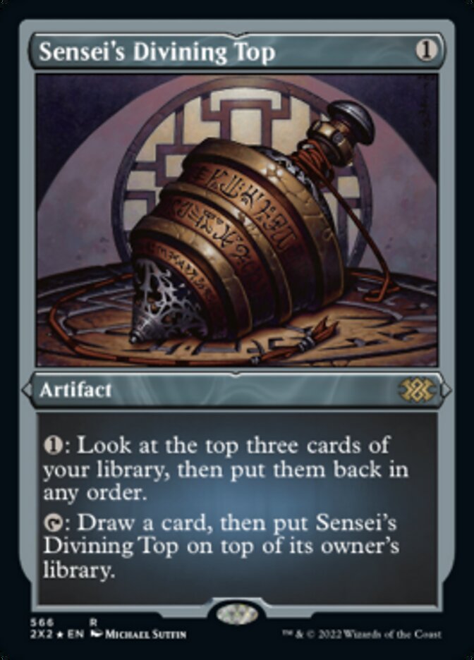 Sensei's Divining Top (Foil Etched) [Double Masters 2022] | Tacoma Games