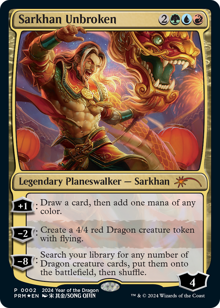 Sarkhan Unbroken (Year of the Dragon 2024) [Standard Showdown Promos] | Tacoma Games