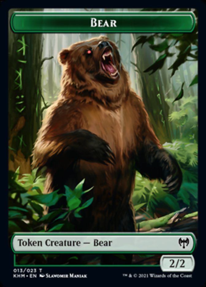 Bear Token [Kaldheim Tokens] | Tacoma Games