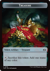 Monk // Treasure Double-Sided Token [Tarkir: Dragonstorm Commander Tokens] | Tacoma Games