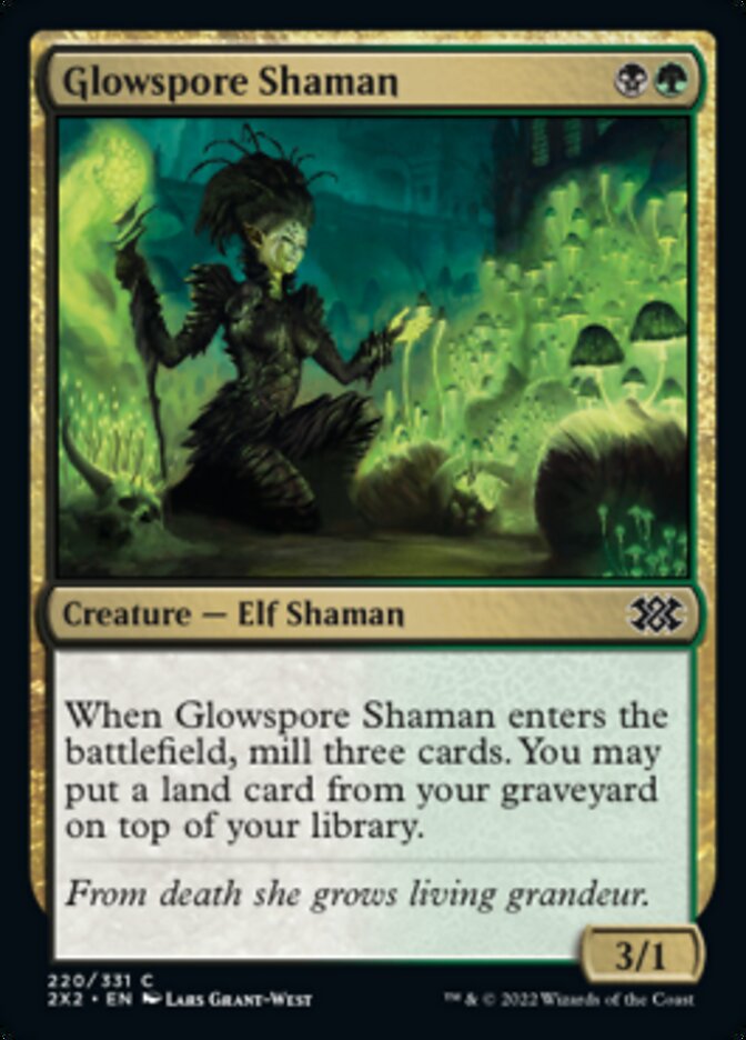 Glowspore Shaman [Double Masters 2022] | Tacoma Games