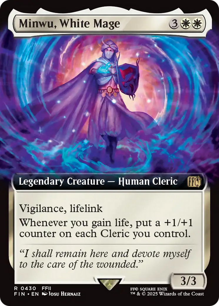 Minwu, White Mage (Extended Art) [FINAL FANTASY] | Tacoma Games