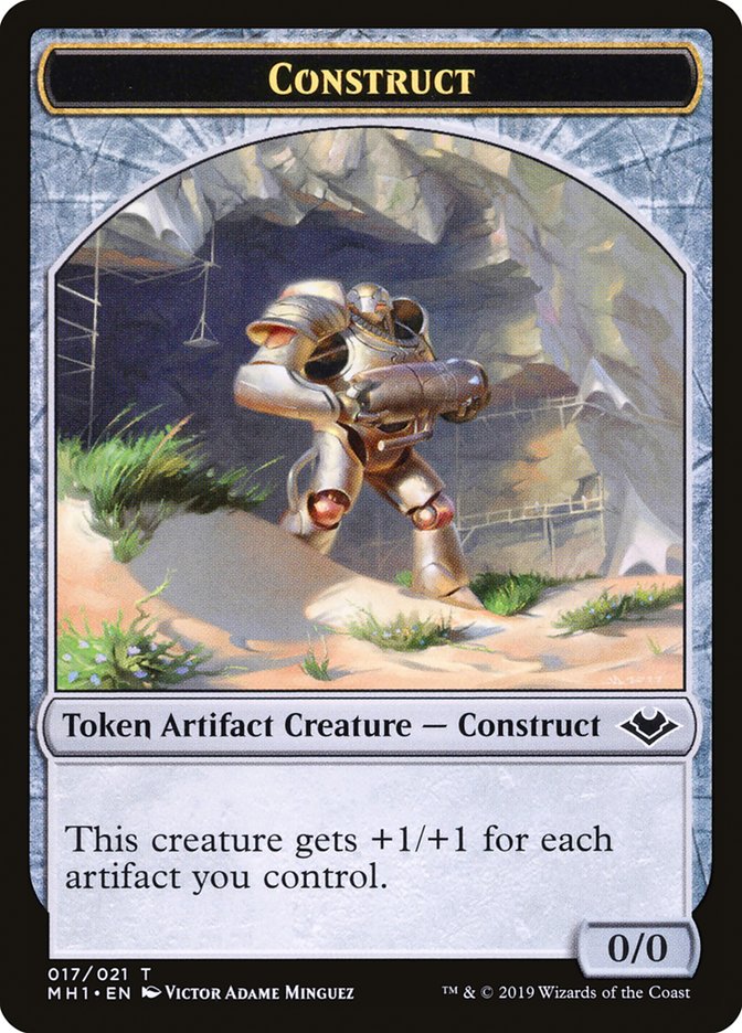 Soldier (004) // Construct (017) Double-Sided Token [Modern Horizons Tokens] | Tacoma Games